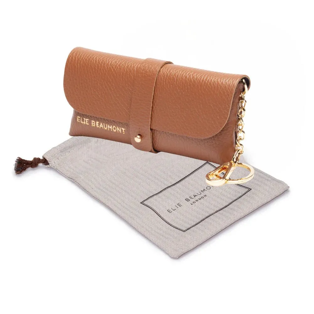 Elie Beaumont Spectacles/Sunglasses Case Tan