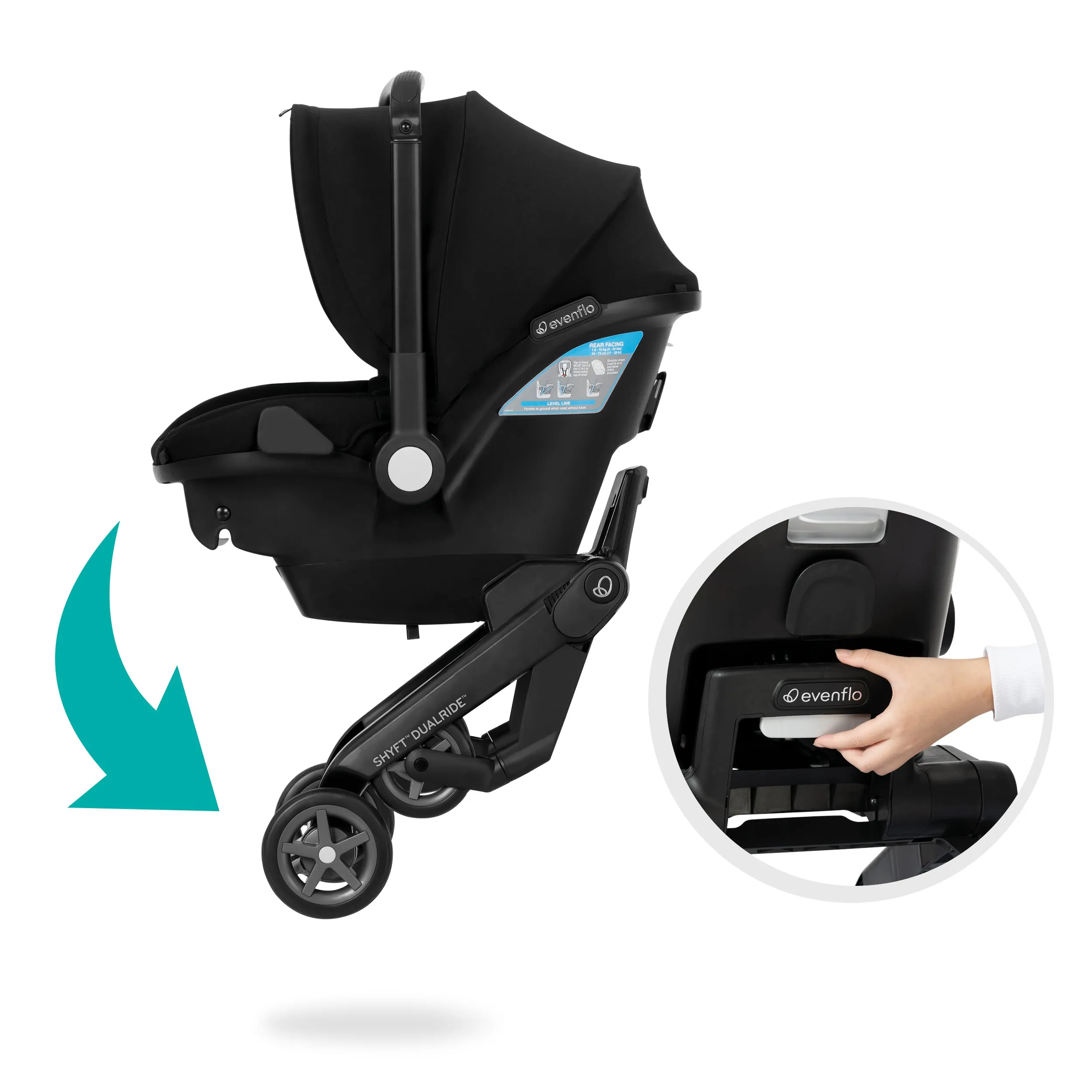 Evenflo Shyft Dual Ride Travel System