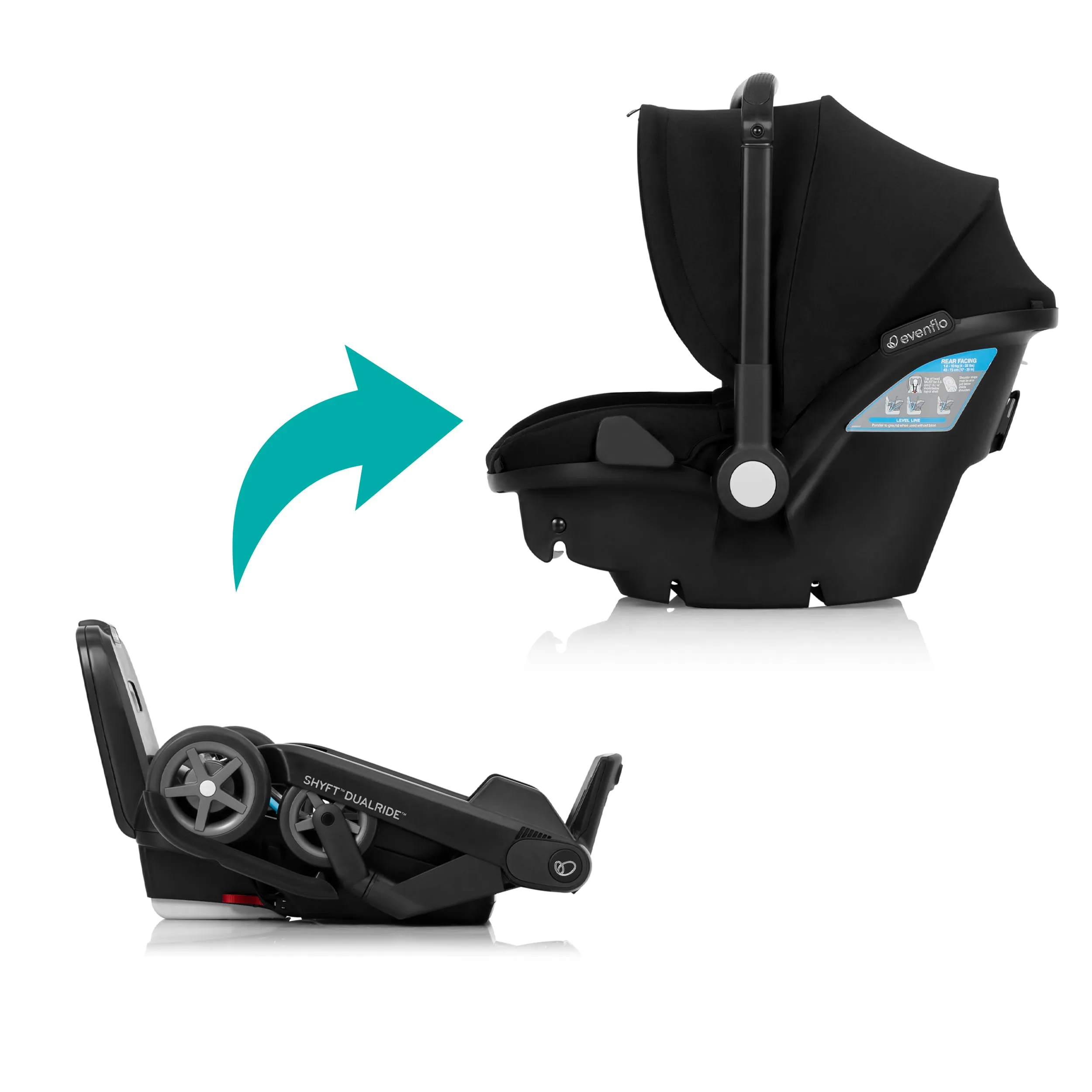 Evenflo Shyft Dual Ride Travel System