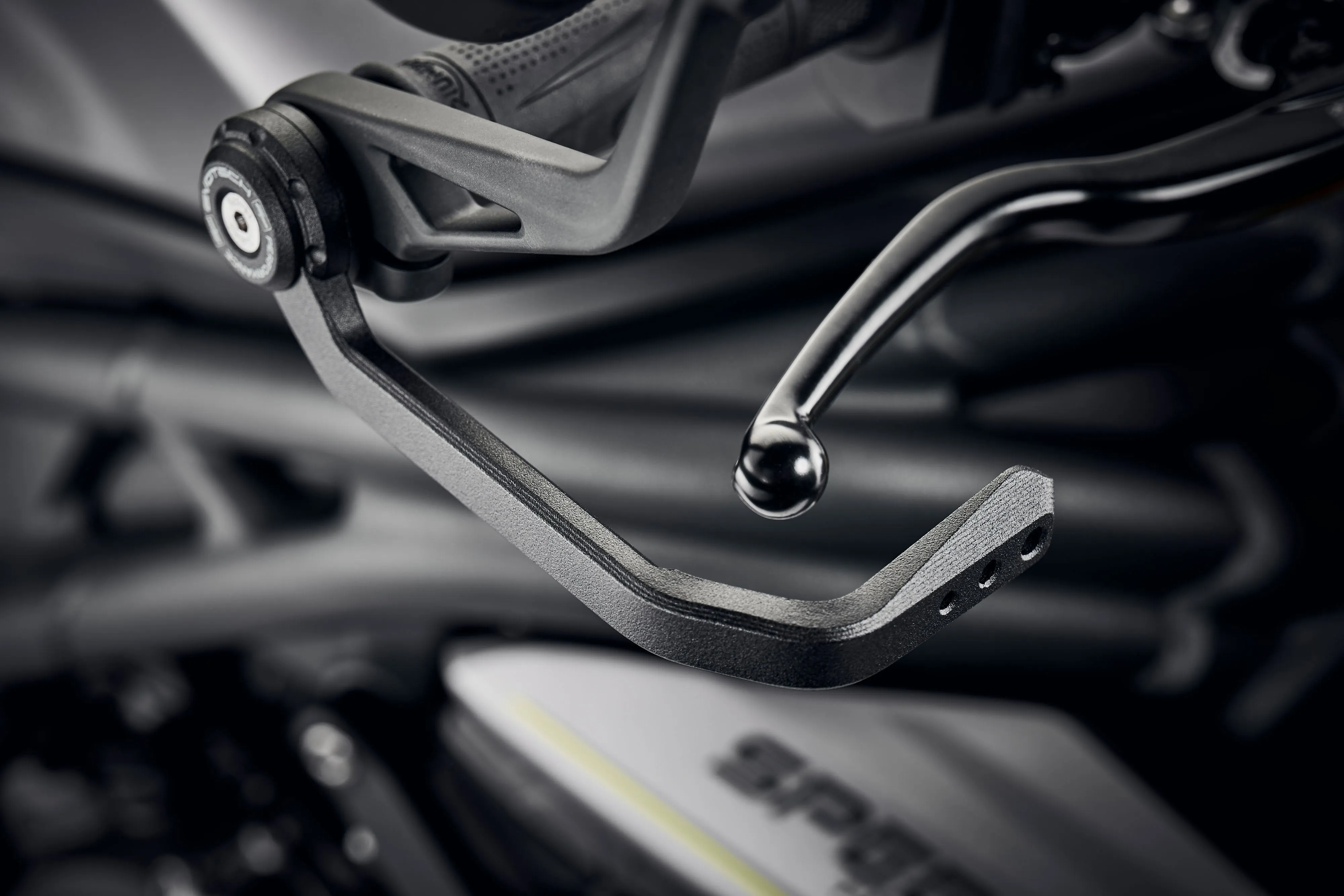 Evotech Triumph Trident Brake And Clutch Lever Protector Kit (2021 - 2024) (Bar End Mirror Version)