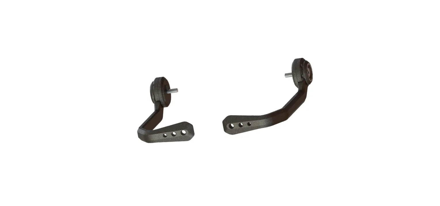 Evotech Triumph Trident Brake And Clutch Lever Protector Kit (2021 - 2024) (Bar End Mirror Version)