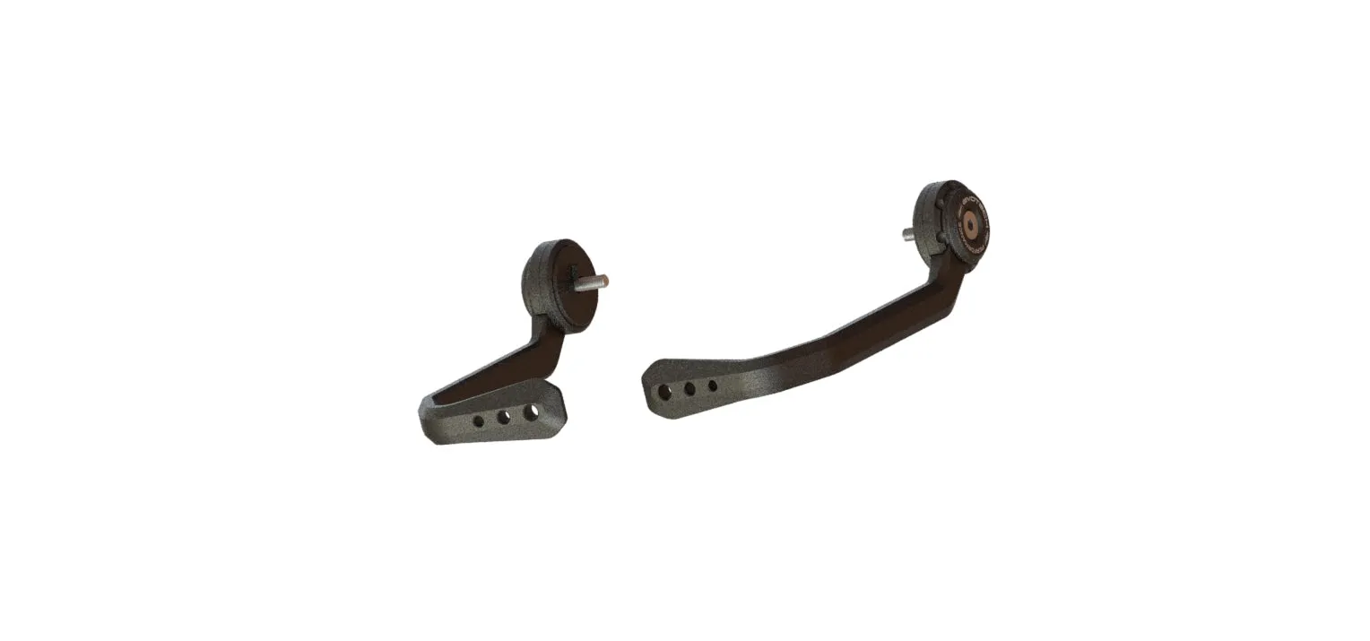 Evotech Triumph Trident Brake And Clutch Lever Protector Kit (2021 - 2024) (Bar End Mirror Version)