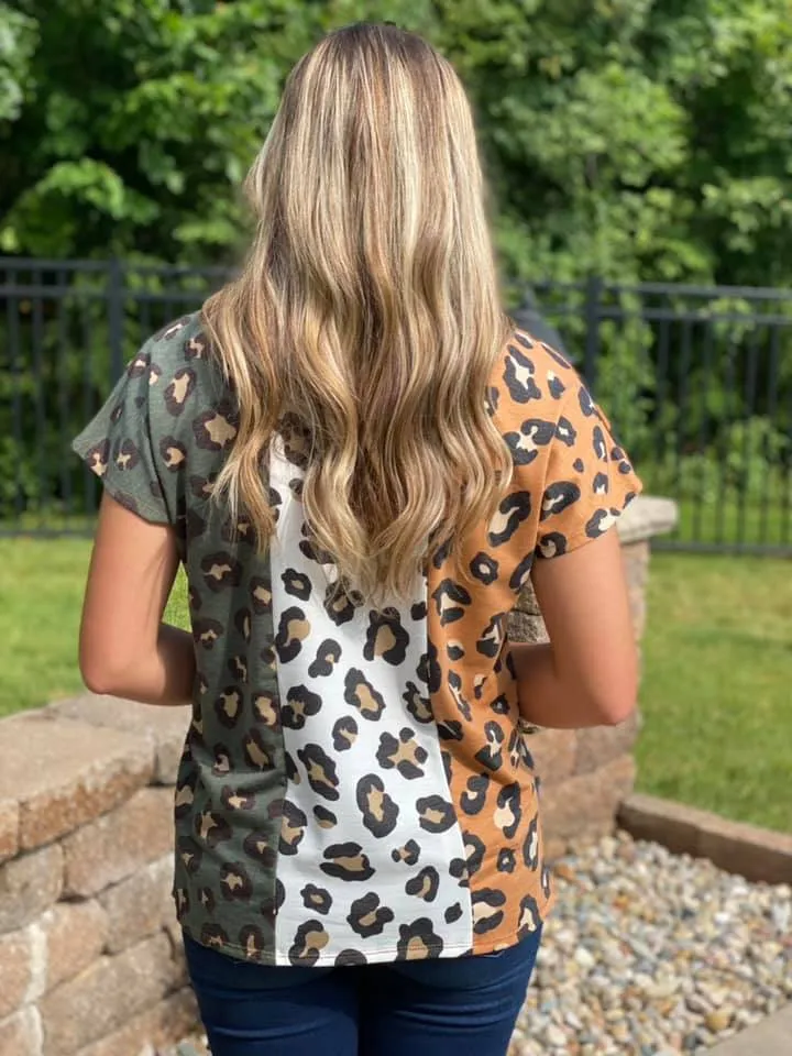 Fall Vibes Leopard V-Neck