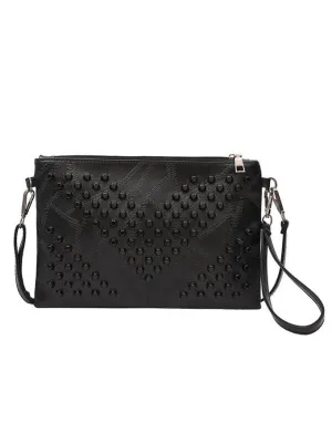 Fashion Wild Female Bag Slung Rivet Envelope Clutch Bag Small Bag Large Capacity Clutch Bag
