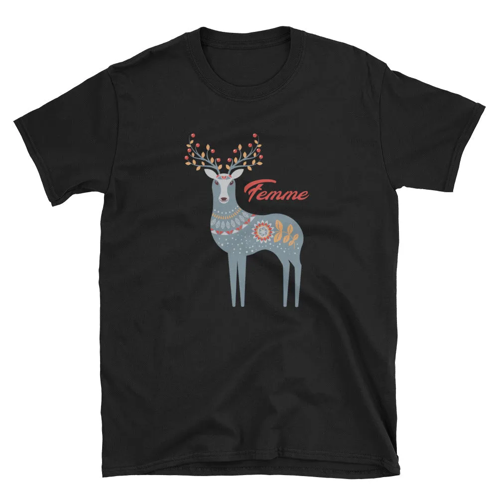 Femme T Shirt Black Feminine Lesbian T Shirt Unisex Femme Lesbian T shirt