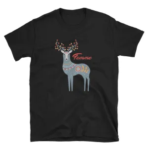 Femme T Shirt Black Feminine Lesbian T Shirt Unisex Femme Lesbian T shirt