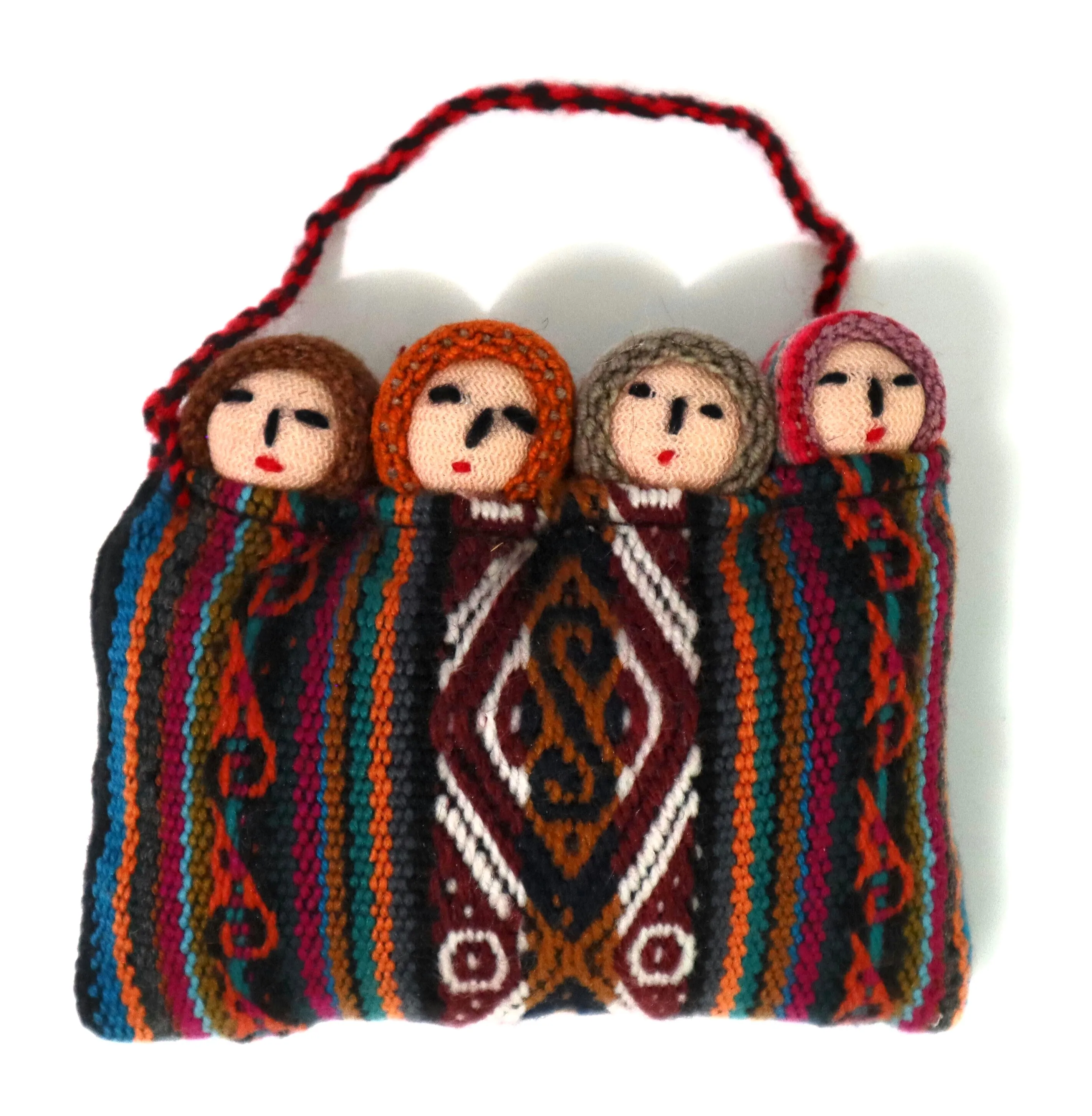 Fertility Amulet ,Small Peruvian Funerary Dolls, Dolls Wrapped on Handwoven Peruvian Textile.