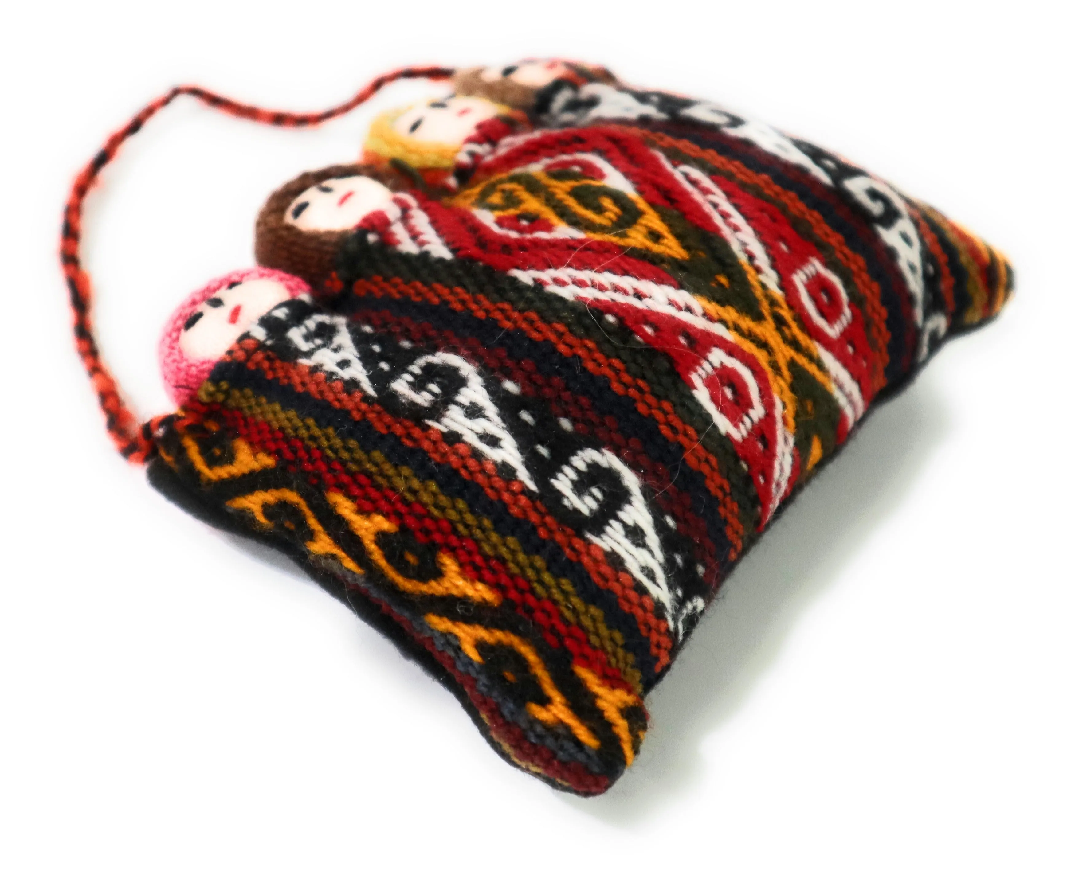 Fertility Amulet ,Small Peruvian Funerary Dolls, Dolls Wrapped on Handwoven Peruvian Textile.