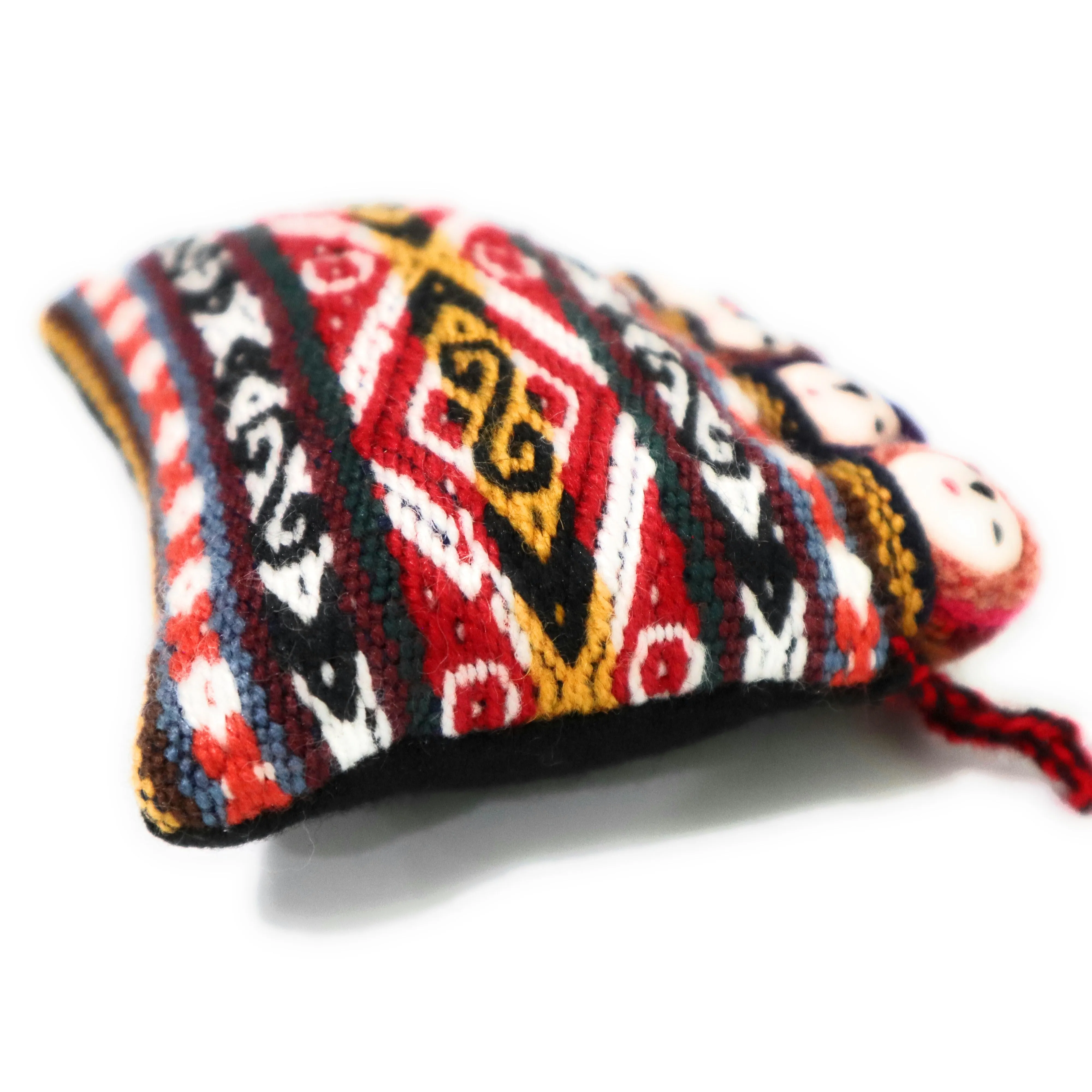 Fertility Amulet ,Small Peruvian Funerary Dolls, Dolls Wrapped on Handwoven Peruvian Textile.