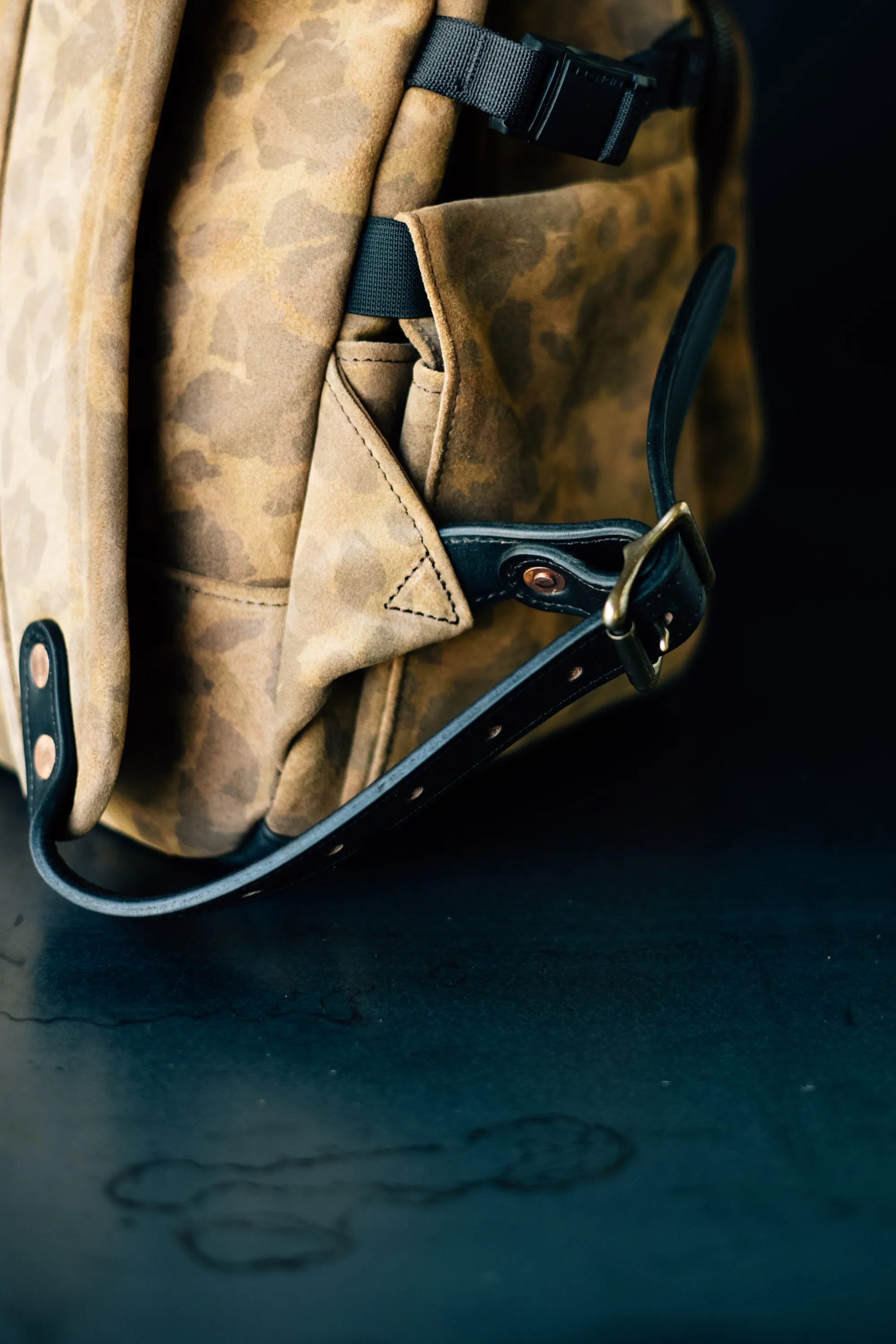 Field Pack -  Slouchy Caravaggio Camo Suede