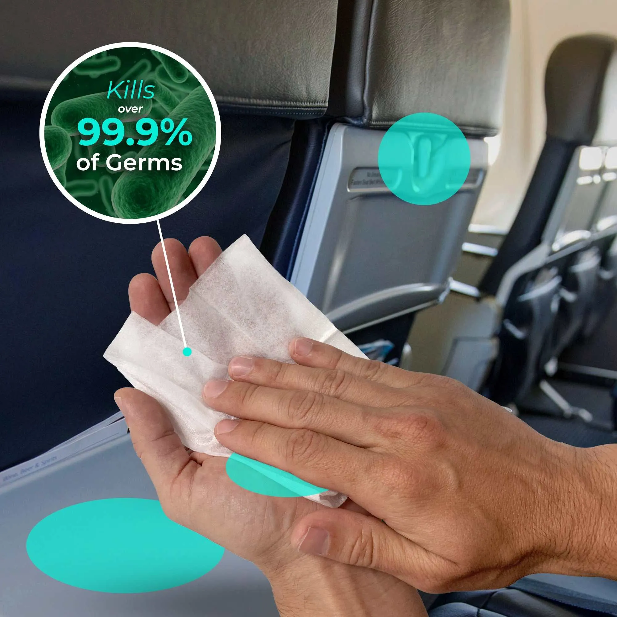 Flygiene Travel Sanitizing Wipes 40 count