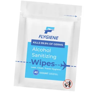 Flygiene Travel Sanitizing Wipes 40 count