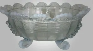 Footed Mosser Glass Fruit Bowl