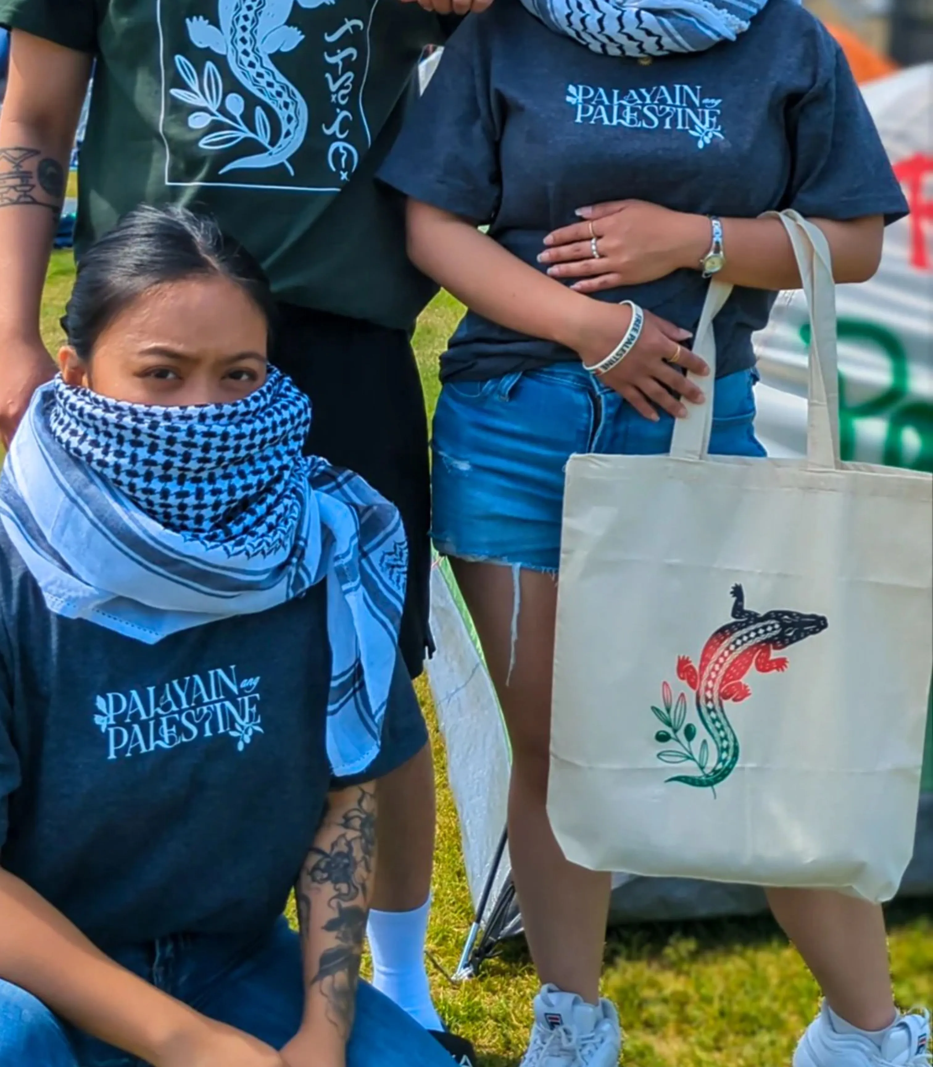 Free Palestine Baybayin Tote Bag