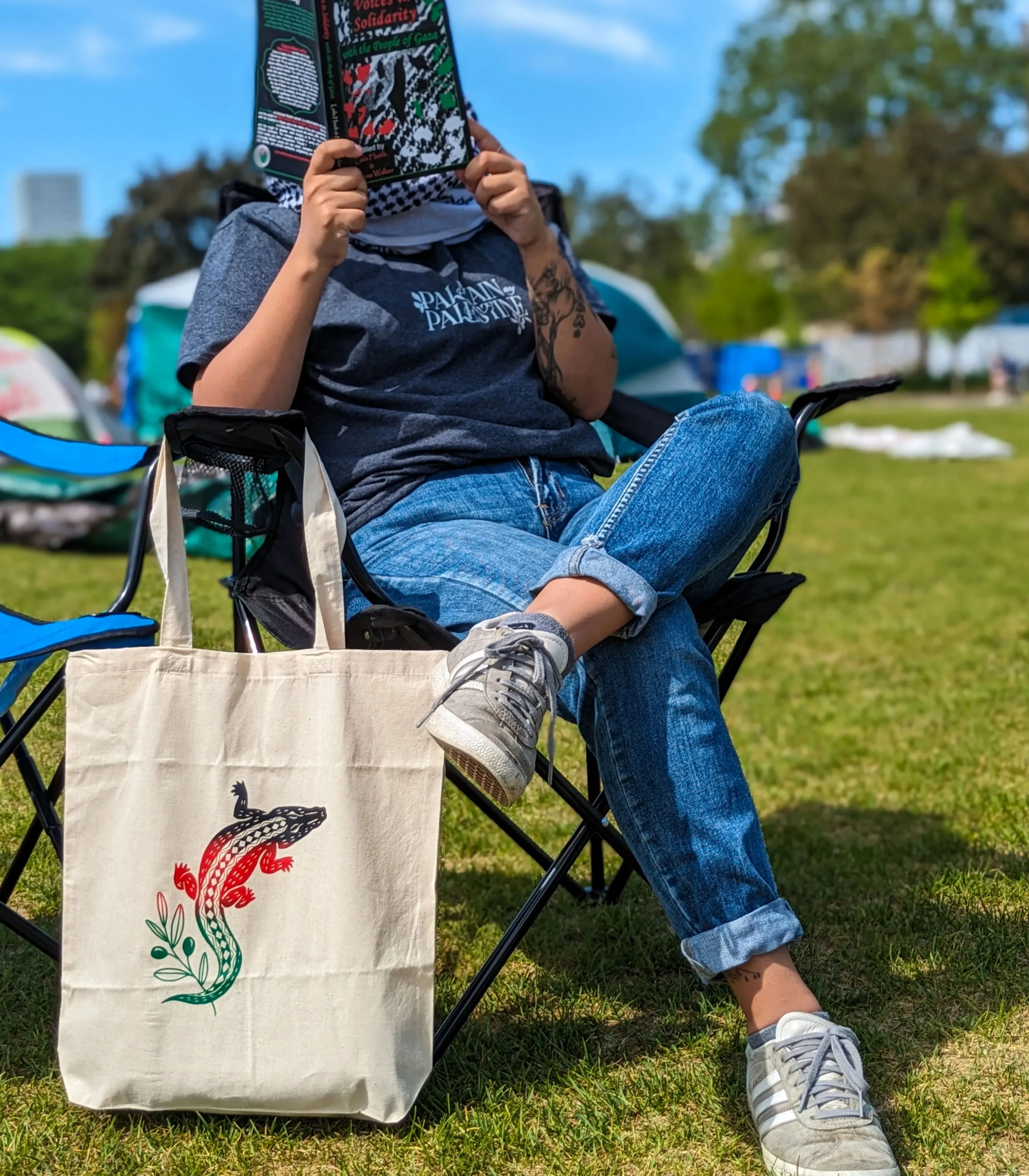 Free Palestine Baybayin Tote Bag