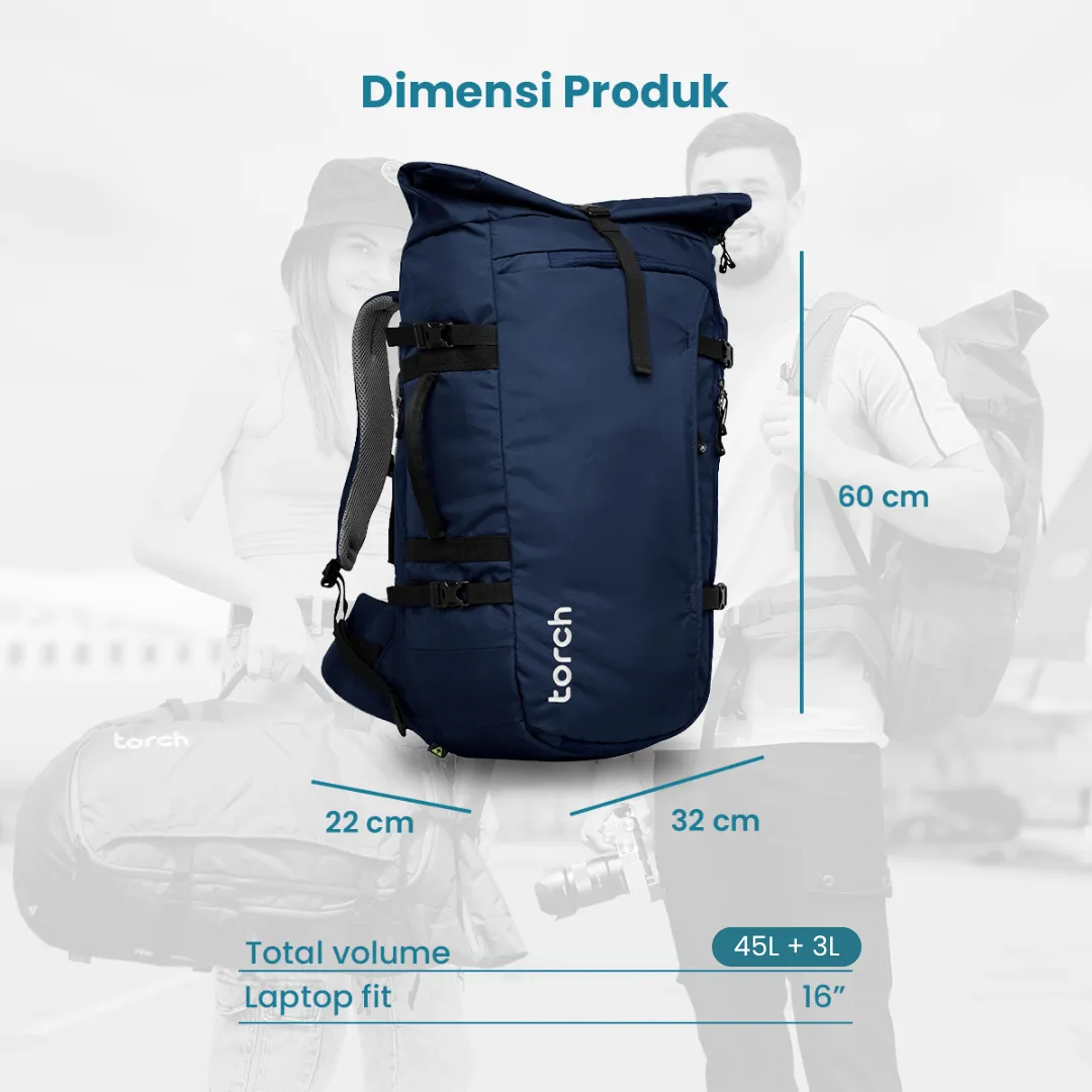 Fujisawa Travel Backpack 45 3 Liter