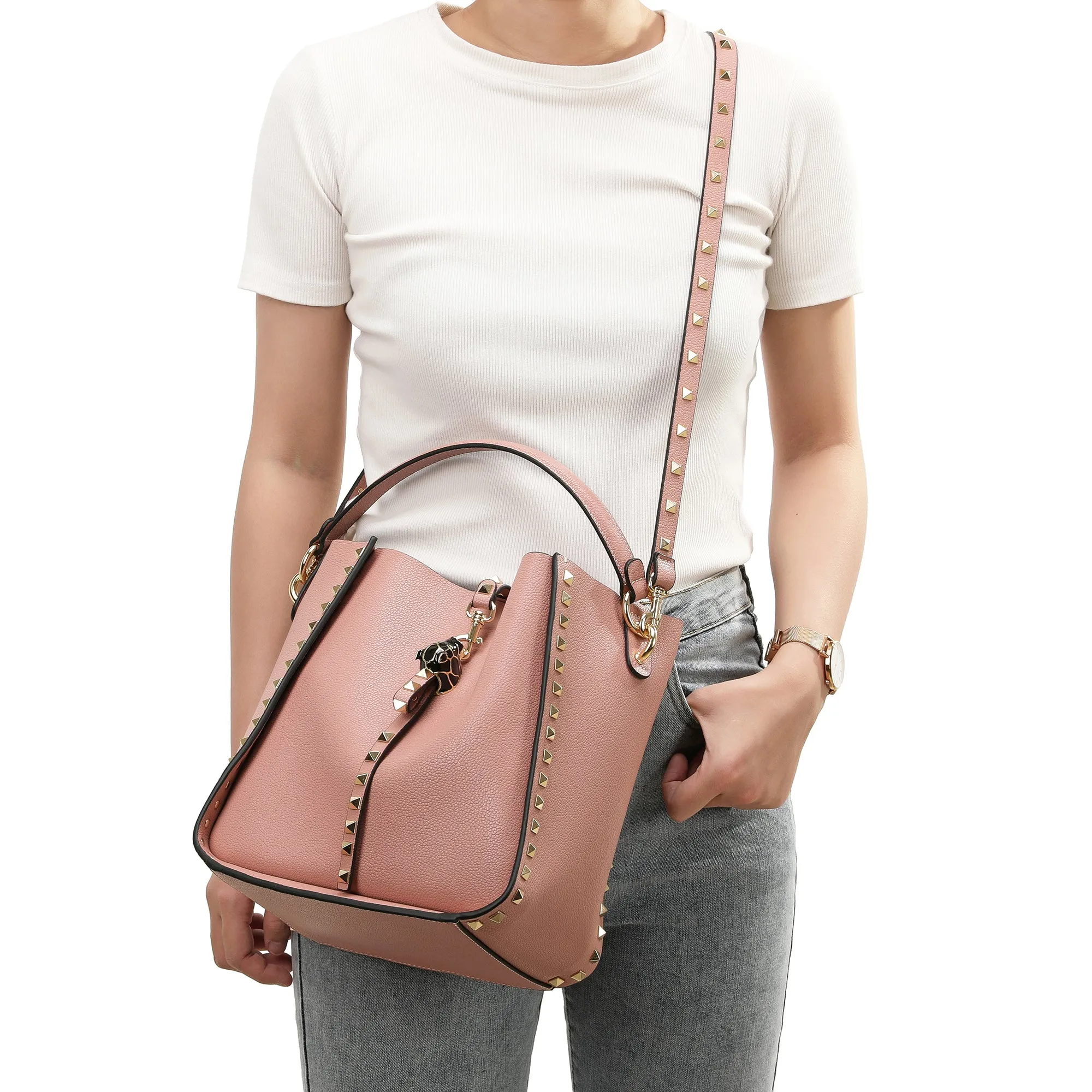 Full-Grain Leather Hobo/ Shoulder Bag