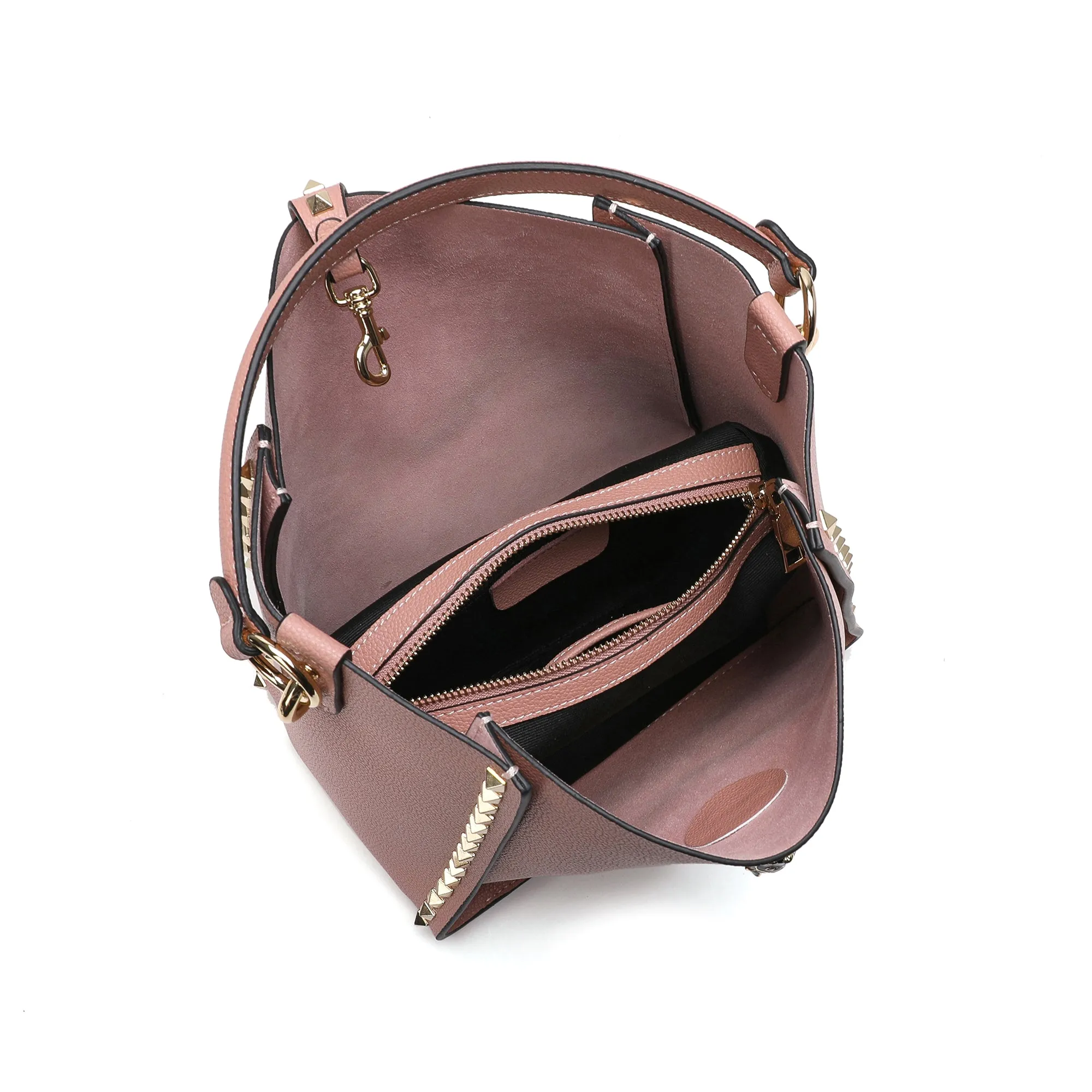 Full-Grain Leather Hobo/ Shoulder Bag