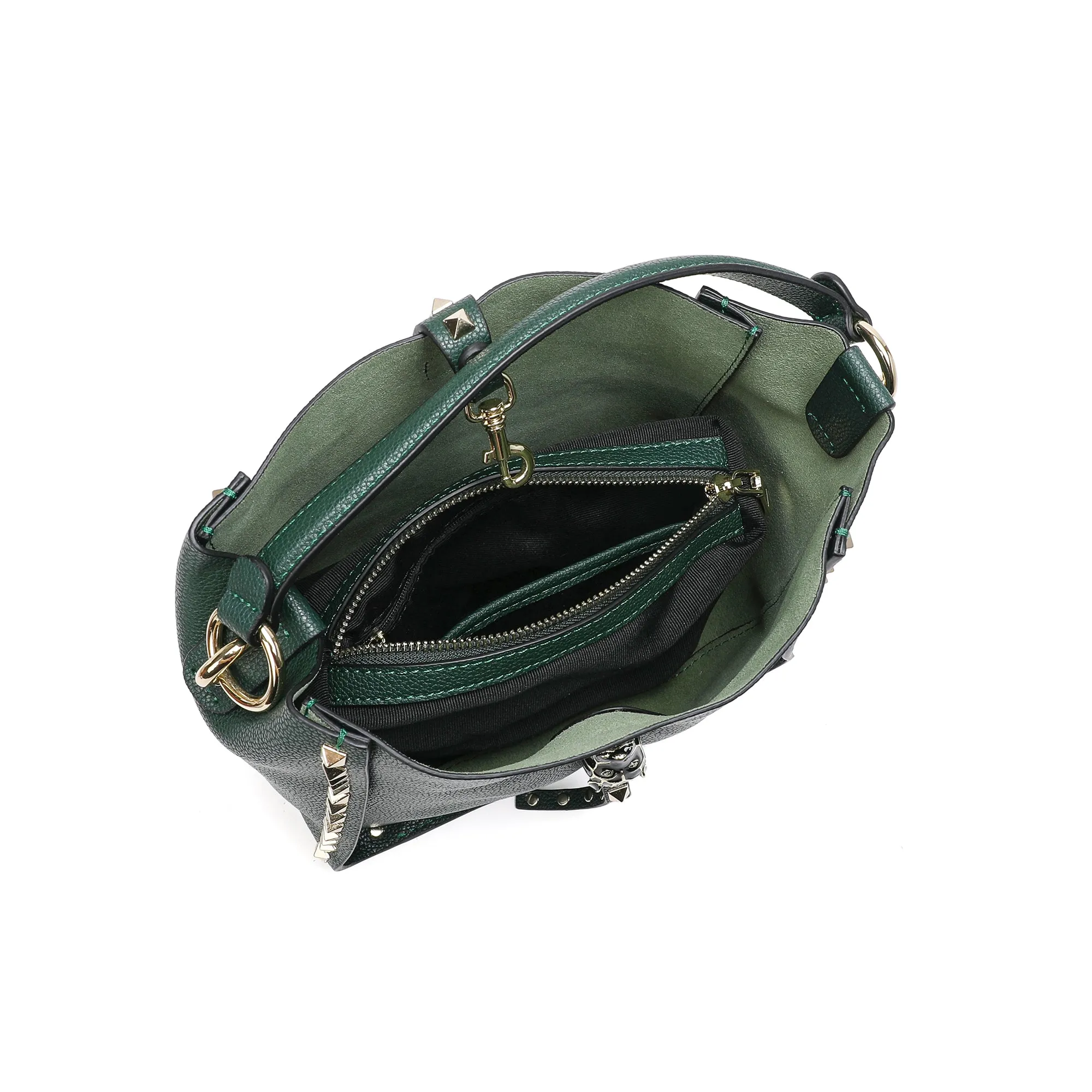 Full-Grain Leather Hobo/ Shoulder Bag