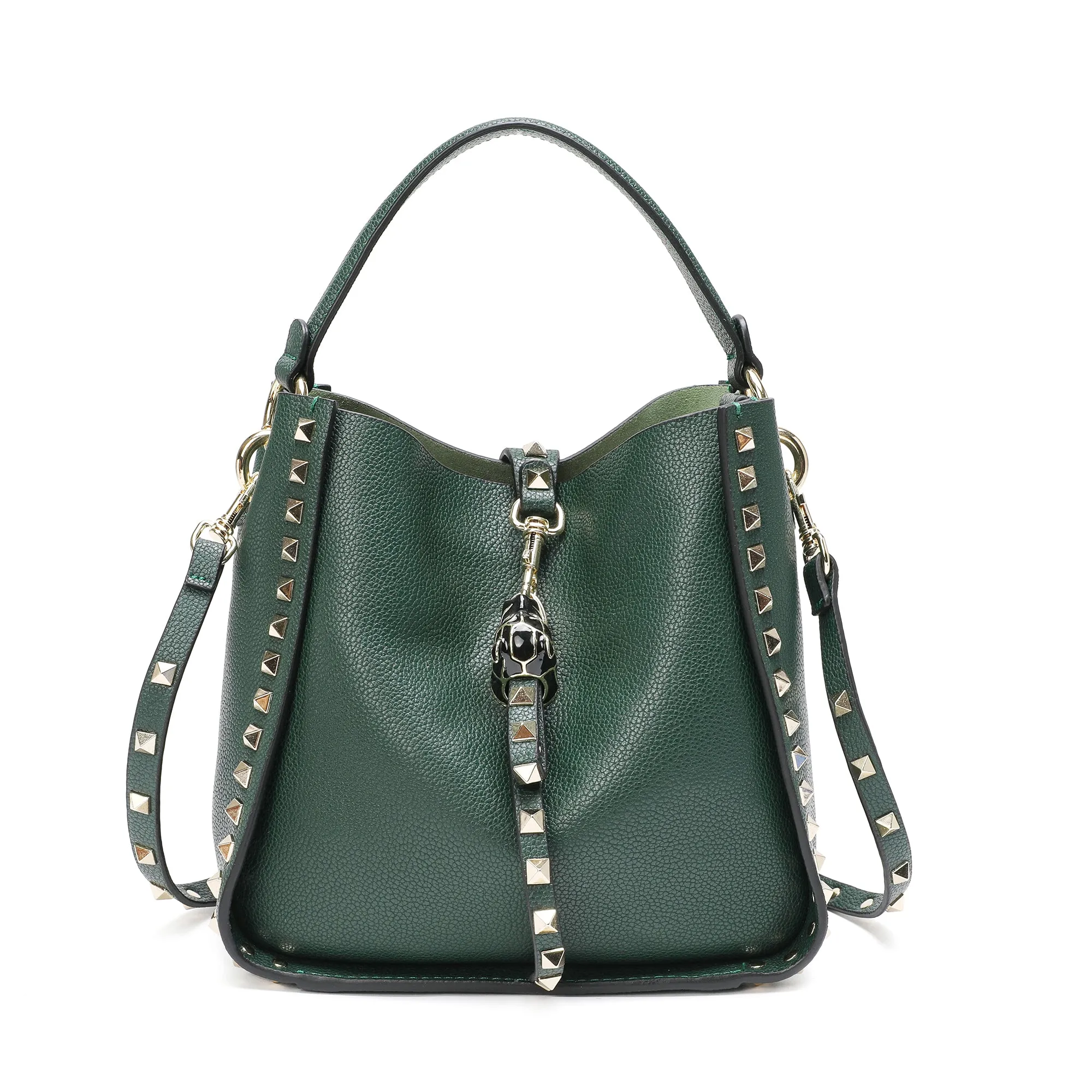 Full-Grain Leather Hobo/ Shoulder Bag