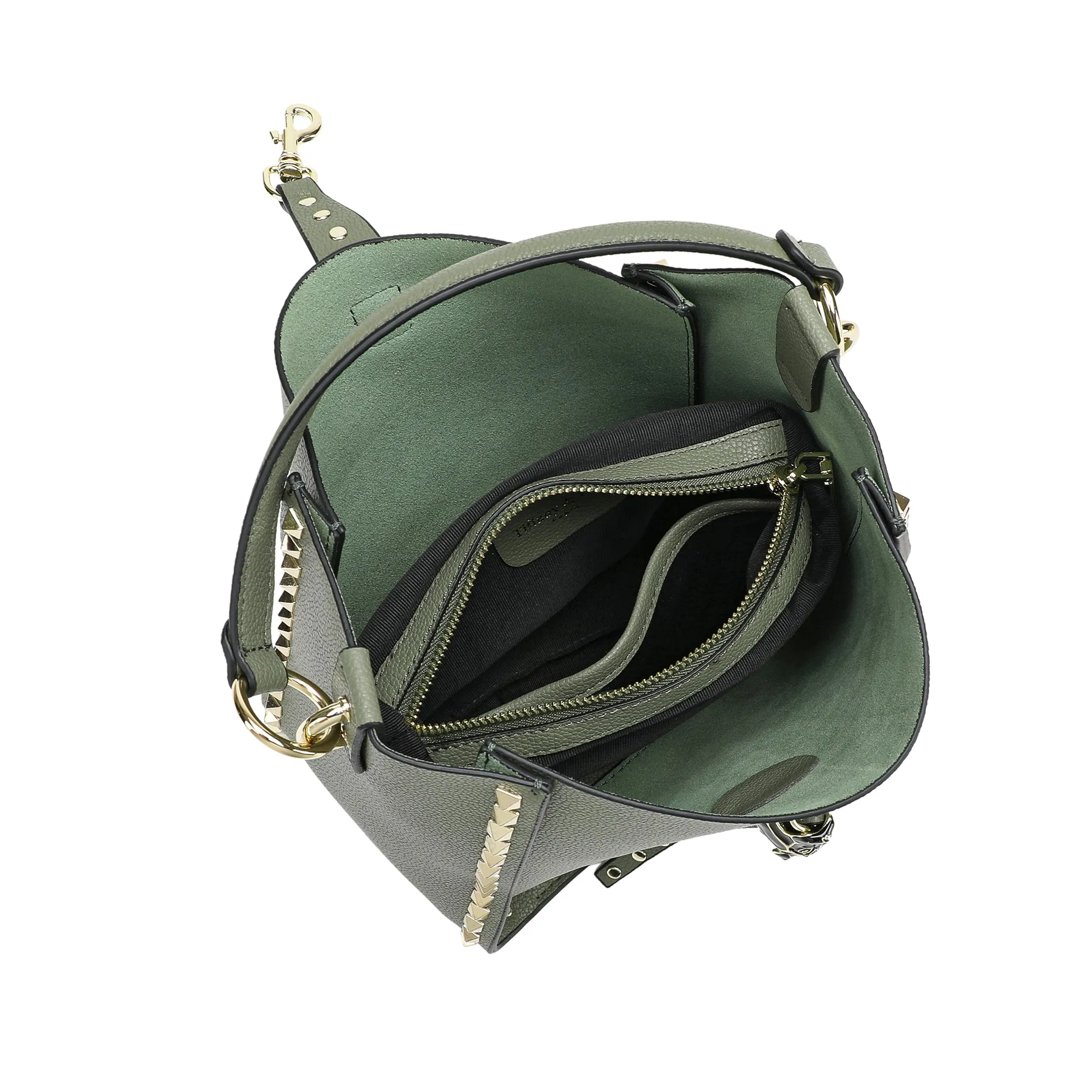 Full-Grain Leather Hobo/ Shoulder Bag