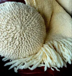 Full Moon - Round Throw Pillow