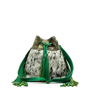 Gabby - Peppered Salt w/ Antique Jumbo Croc