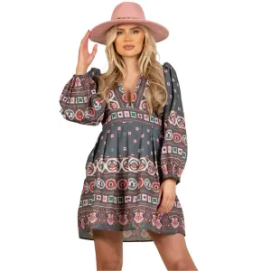 Georgia Tribal Mini Dress