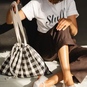 Gingham Tote Bag