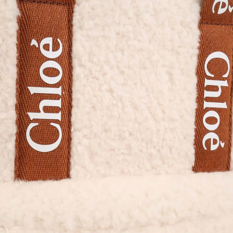 Girls Cream Faux Fur Rucksack