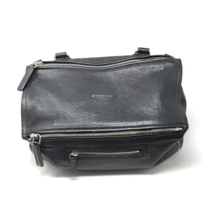 Givenchy Black Leather Medium Pandora with Silver Hardware