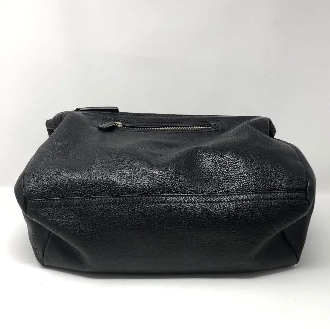 Givenchy Black Leather Medium Pandora with Silver Hardware
