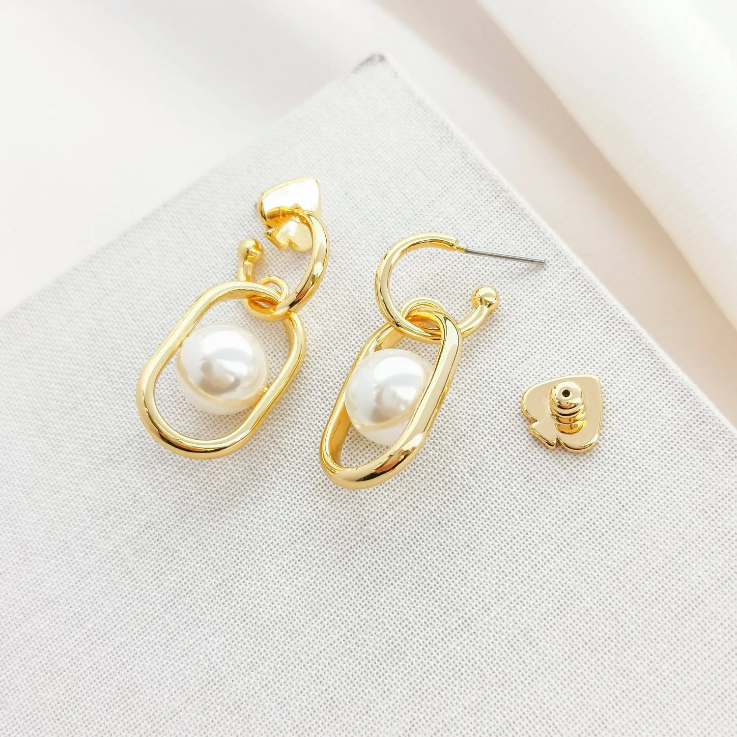 Glamorous Strands Huggie Earrings