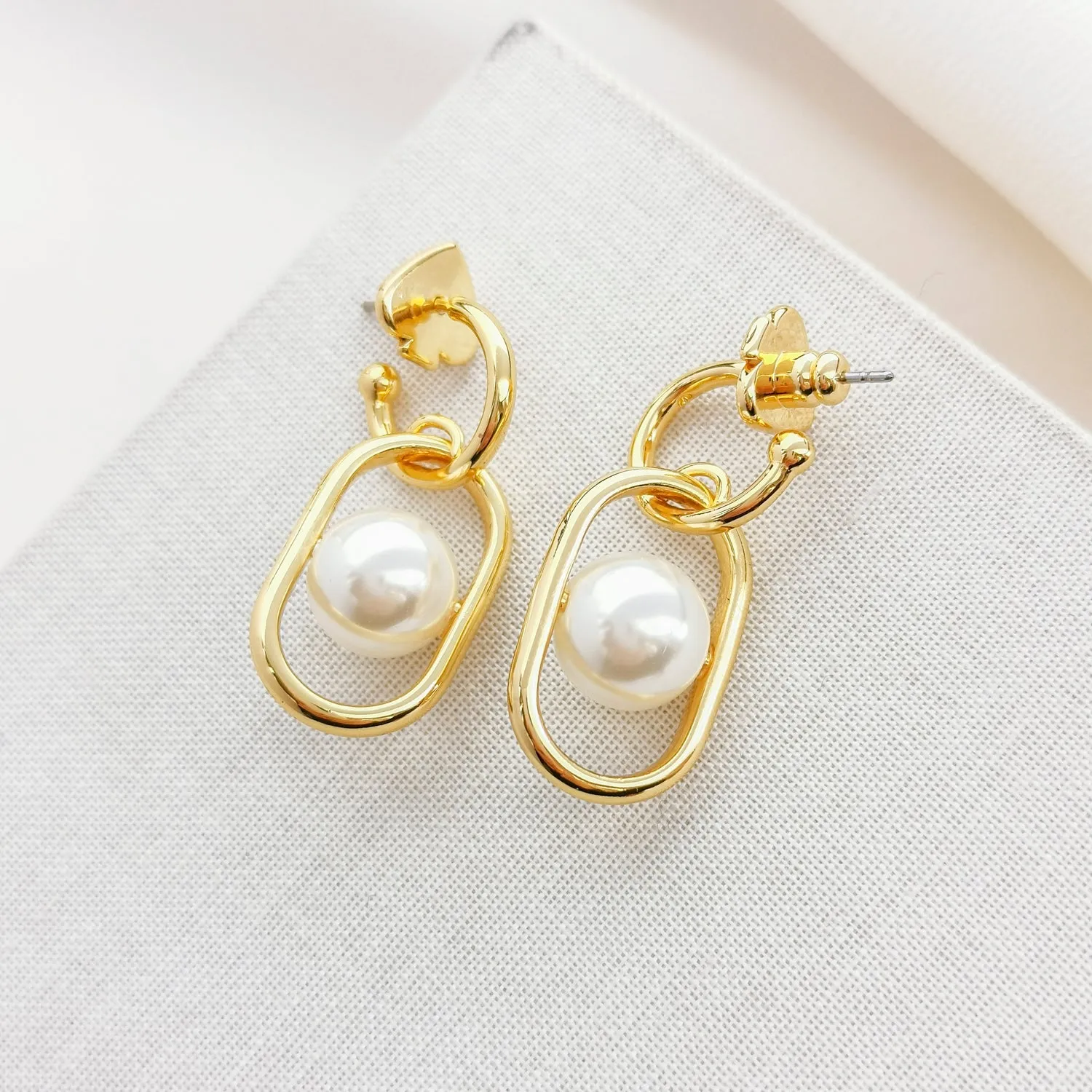 Glamorous Strands Huggie Earrings