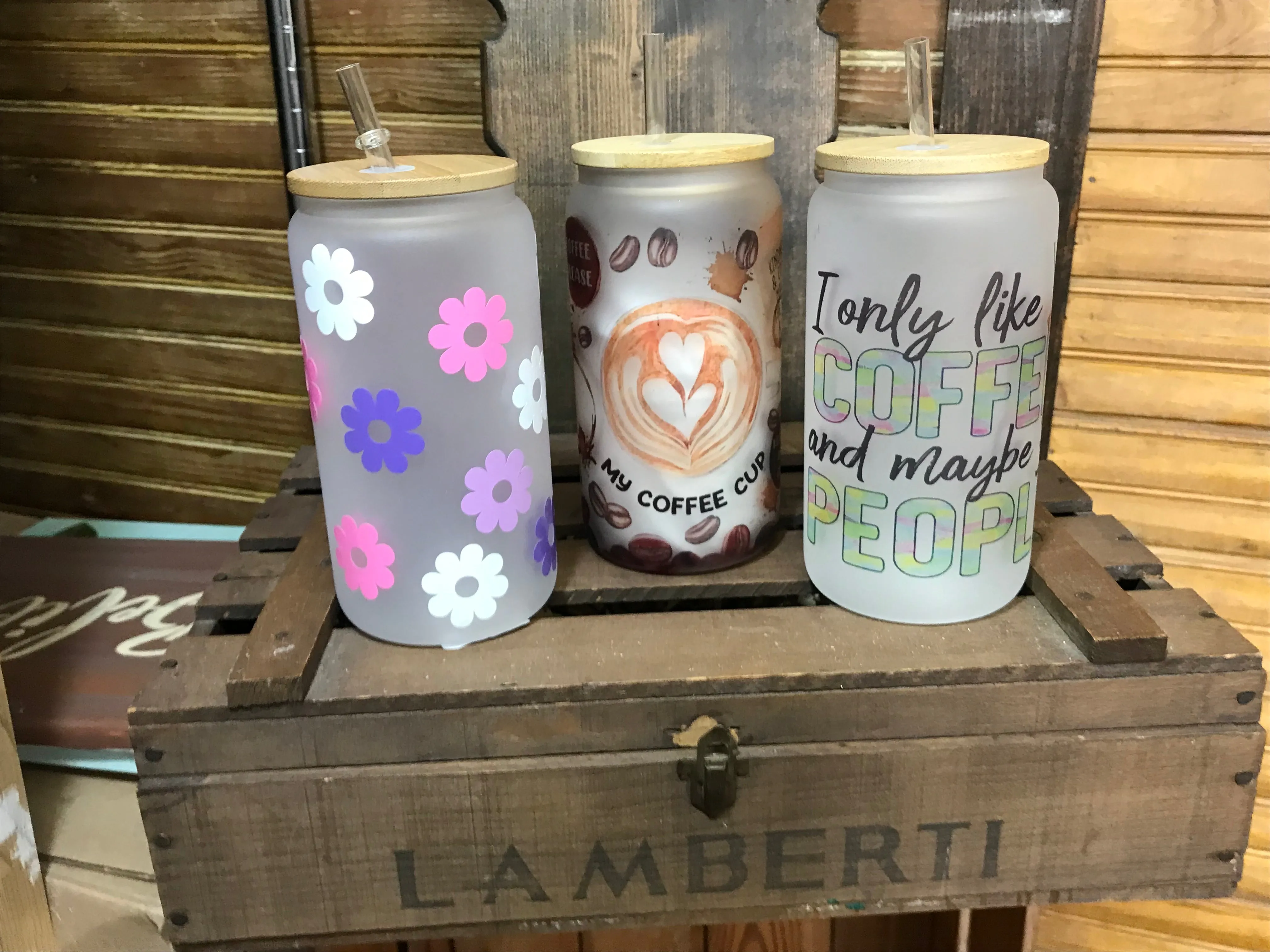 Glass Coffee Cans