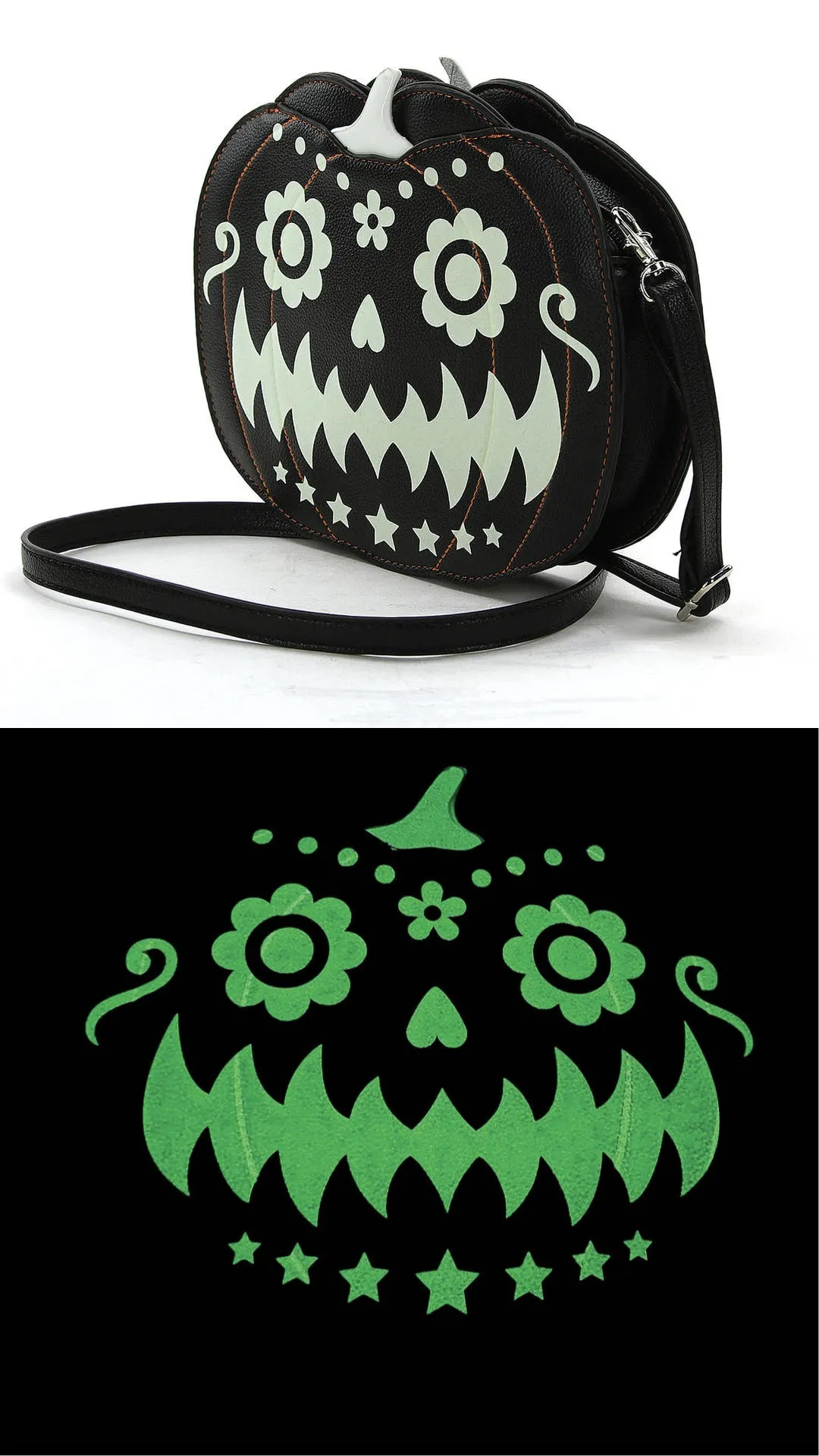 Glow in the dark Jack O Lantern Purse