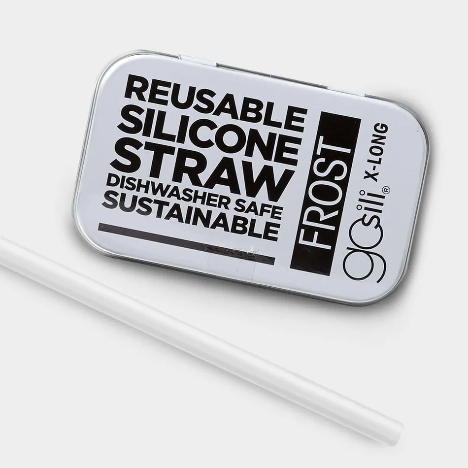 GoSili - Frost - Extra Long Straw Tin