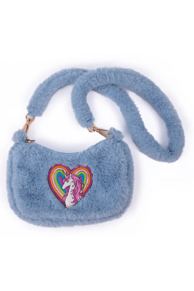 Great Pretenders - Periwinkle Rainbow Cuddle Crossbody Purse