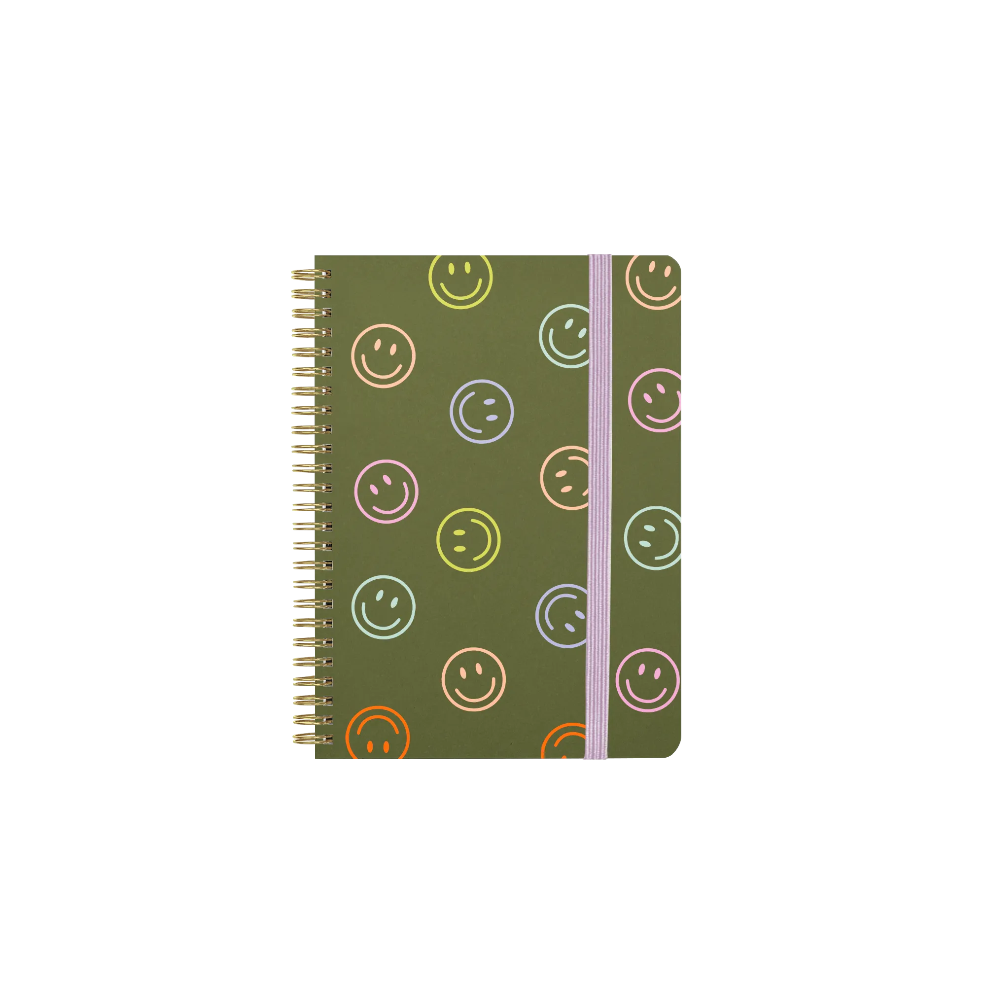 Green Smiley Mini Gratitude Journal