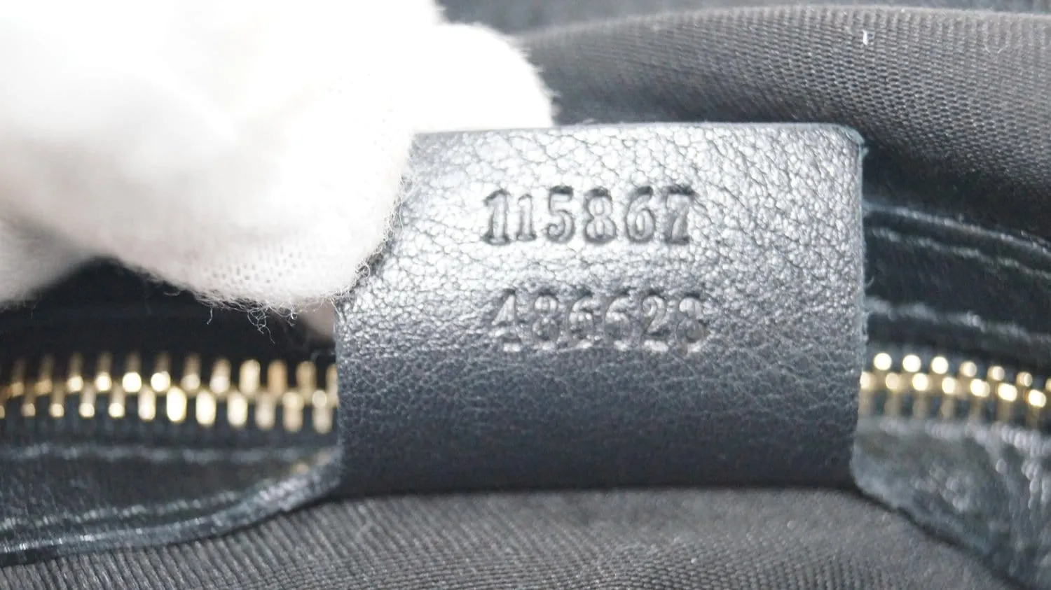 GUCCI Black Leather Horsebit Hobo Bag 115867