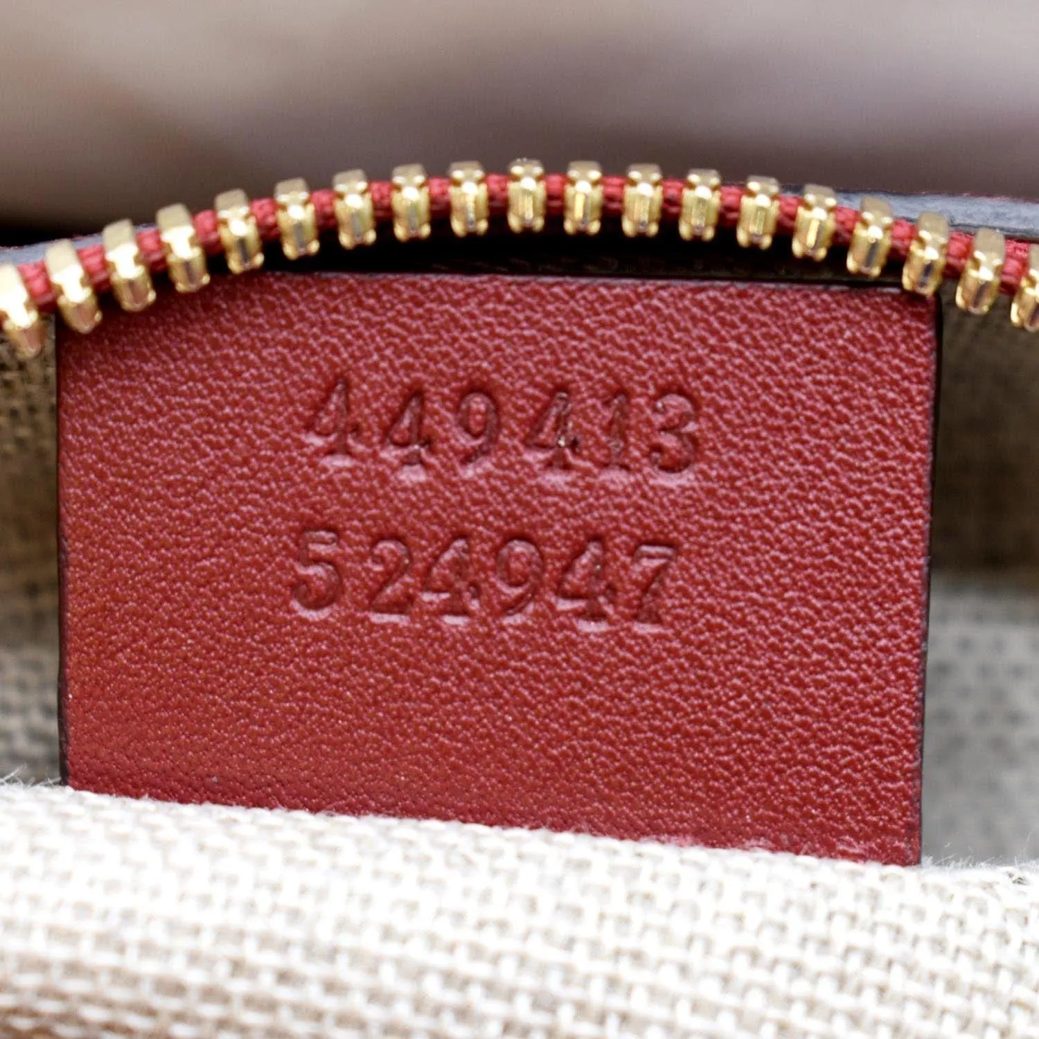 GUCCI Bree Micro GG Leather Crossbody Bag Red 449413