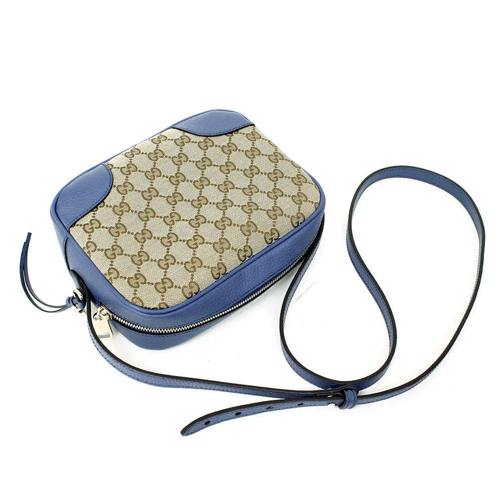 Gucci Canvas Supreme Camera Bag Caspian Blue