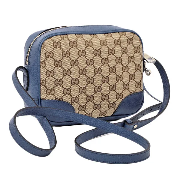 Gucci Canvas Supreme Camera Bag Caspian Blue