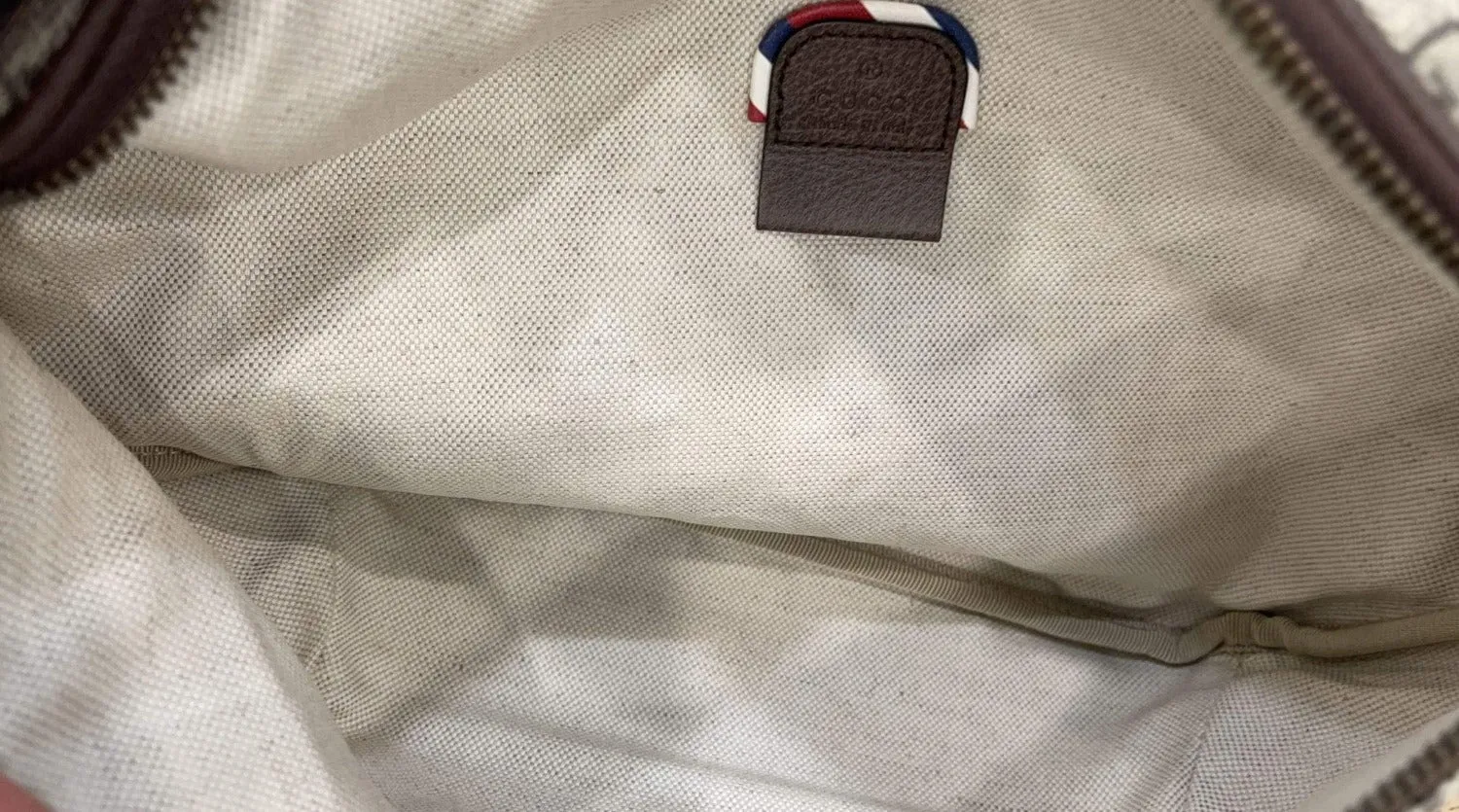 GUCCI Courrier GG Supreme Canvas Belt Waist Bum Bag Beige 529711