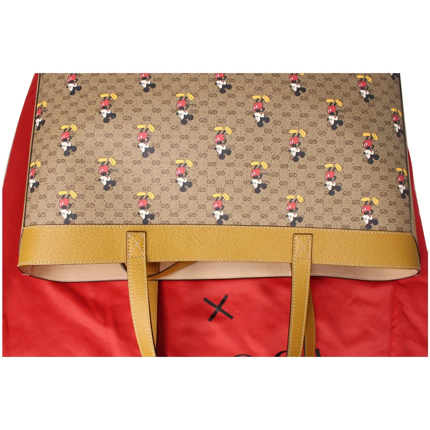 GUCCI Disney x GUCCI Medium Mini GG Supreme Tote Bag Beige 547947