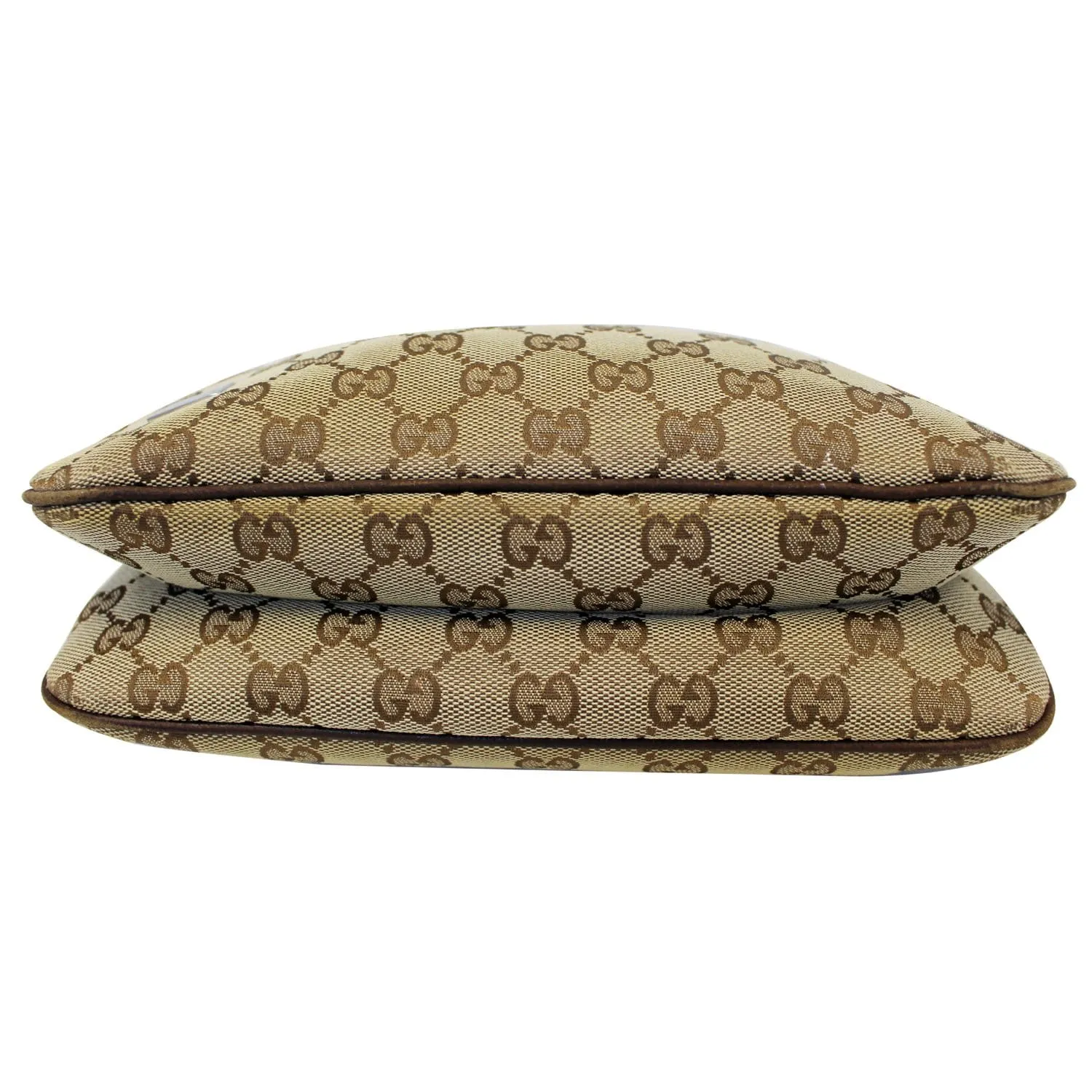 GUCCI GG Canvas Horsebit Hobo Bag Beige