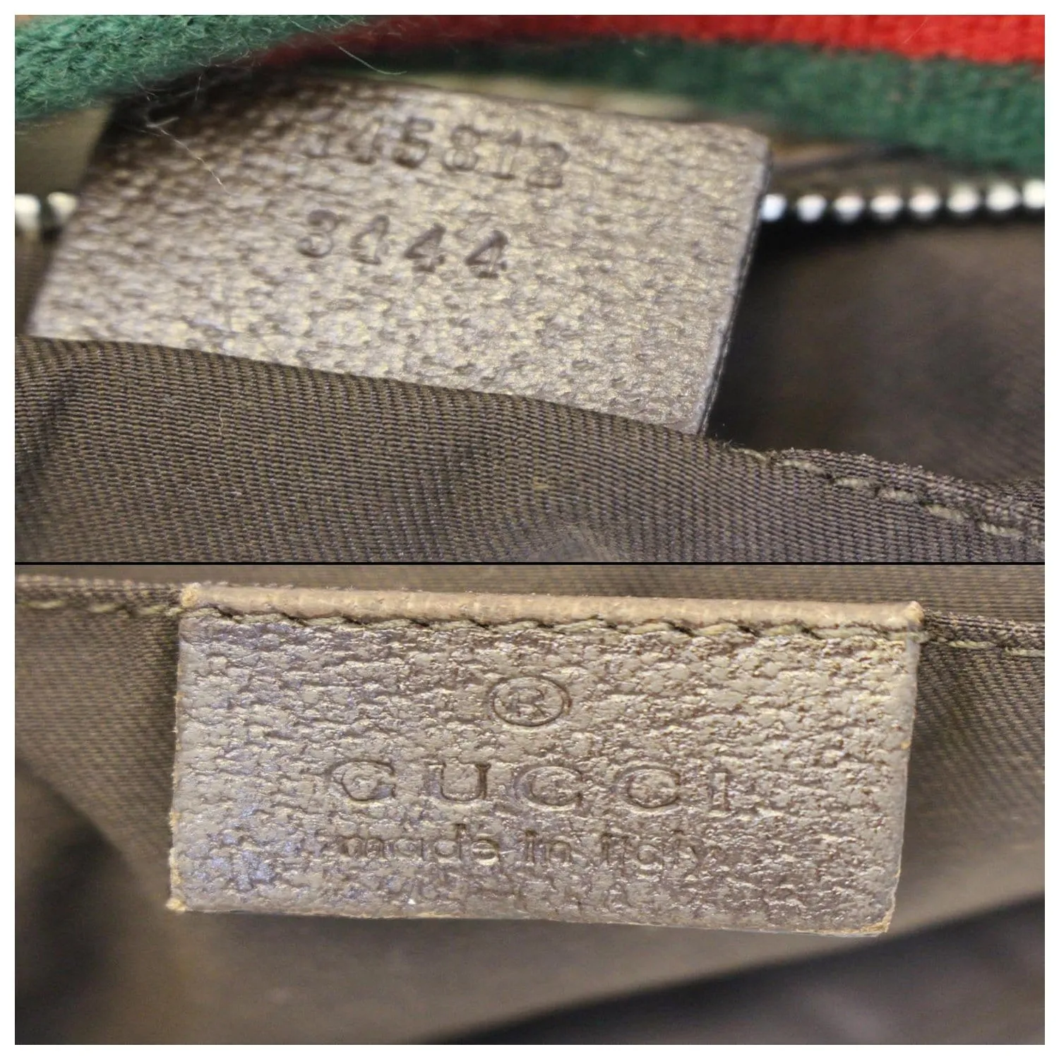 GUCCI GG Canvas Horsebit Hobo Bag Beige