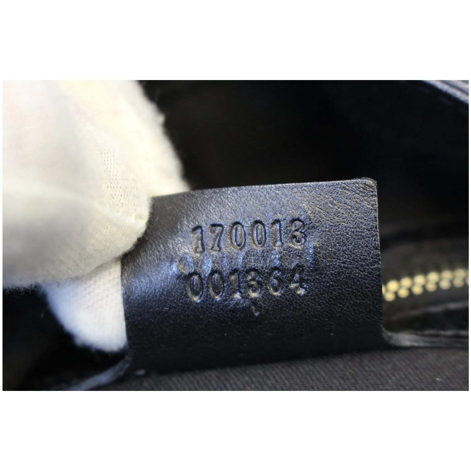 GUCCI GG Canvas Horsebit Medium Wave Hobo Bag Black