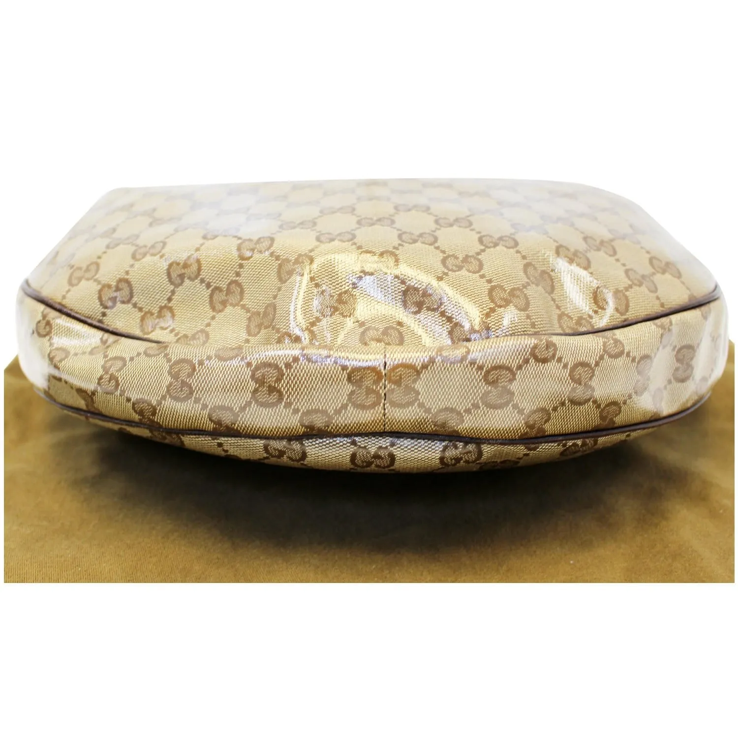 GUCCI GG Crystal Duchessa Hobo Bag Beige