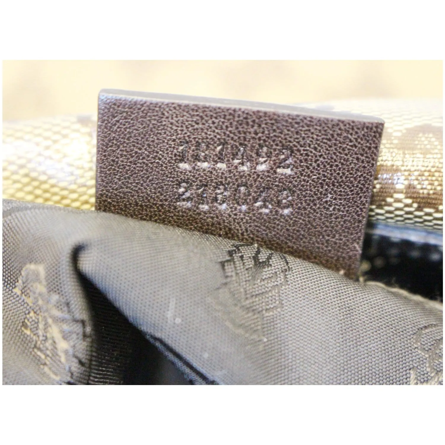 GUCCI GG Crystal Duchessa Hobo Bag Beige
